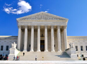 Front of U.S. Supreme Court building